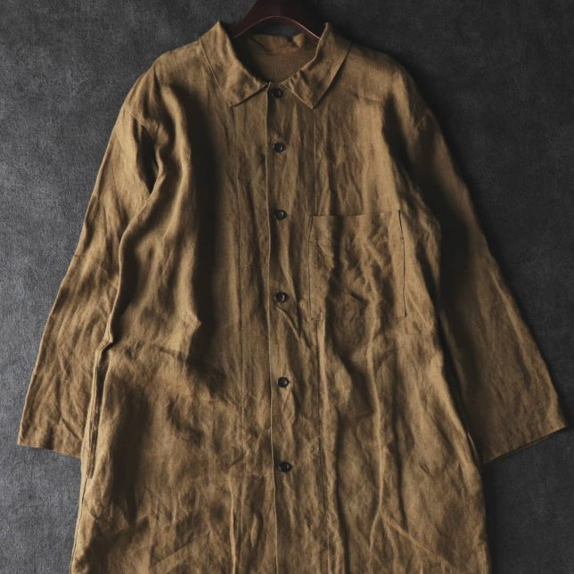 夏トップスにおすすめのリネン ベルギーリネン40番手 リュードバックハーフのジャケットの作品
