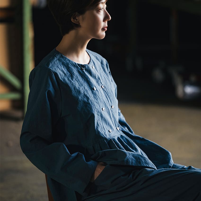 生地の森 綿麻ダンプダメージダイド