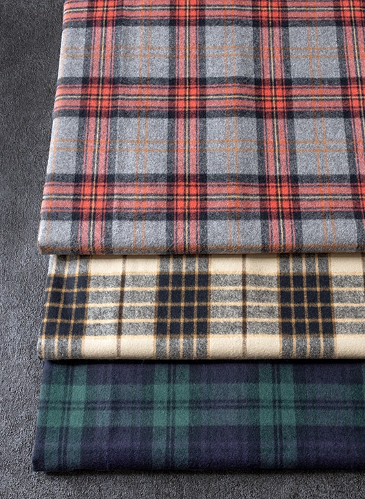 先染めコットンシャギーチェック起毛 クラシック