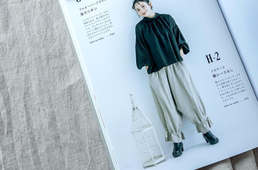 BLUE BERRY JAM の 一年中重ねて楽しむ服づくり 生地の森 生地 掲載