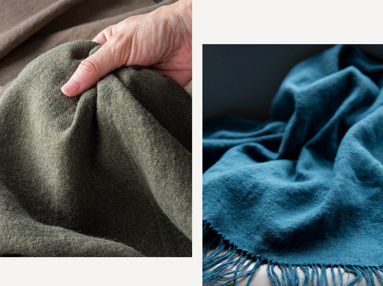 生地の森 綾織りラミー リネンウール25番手