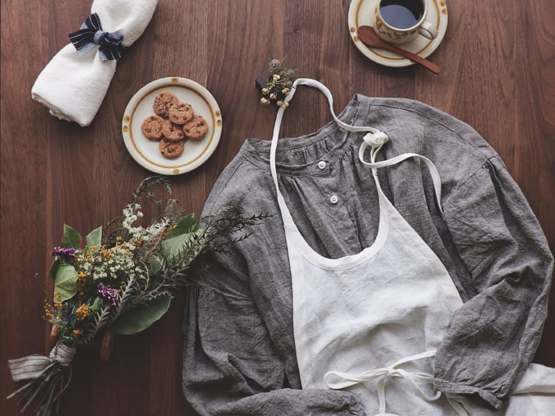 生地の森 洗いこまれたベルギーリネン40番手