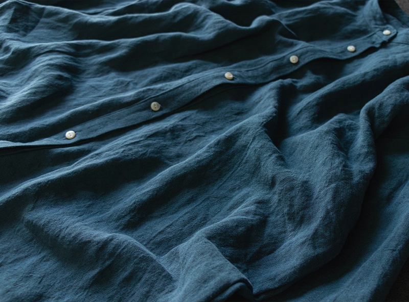 生地の森 洗いこまれたベルギーリネン25番手ナチュラルダイド