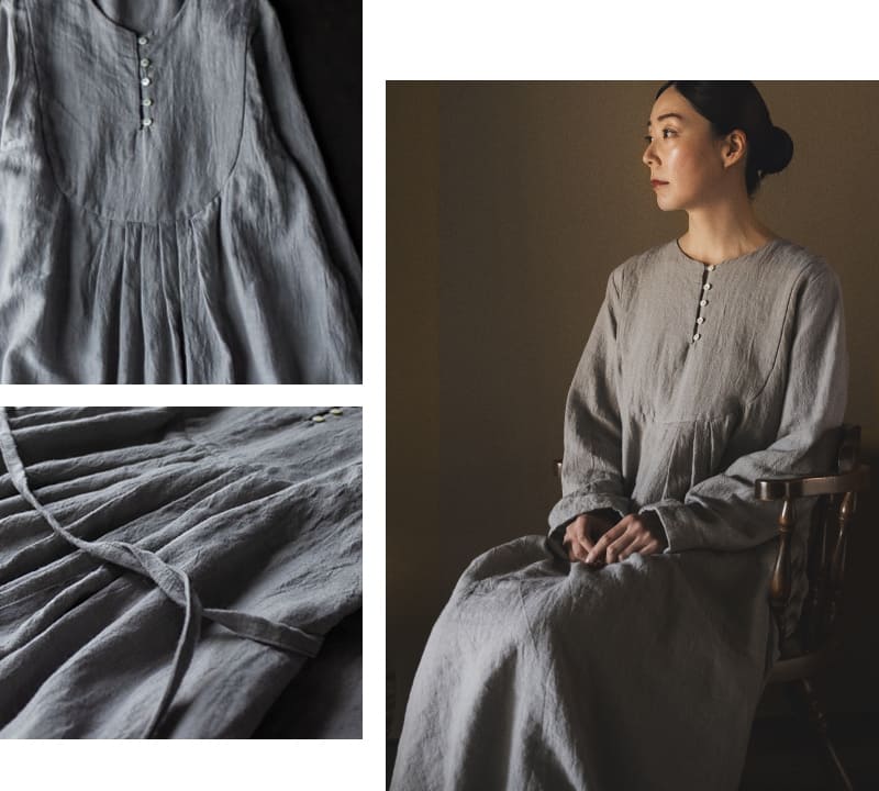 生地の森 平織りベルギーリネンウール60番手