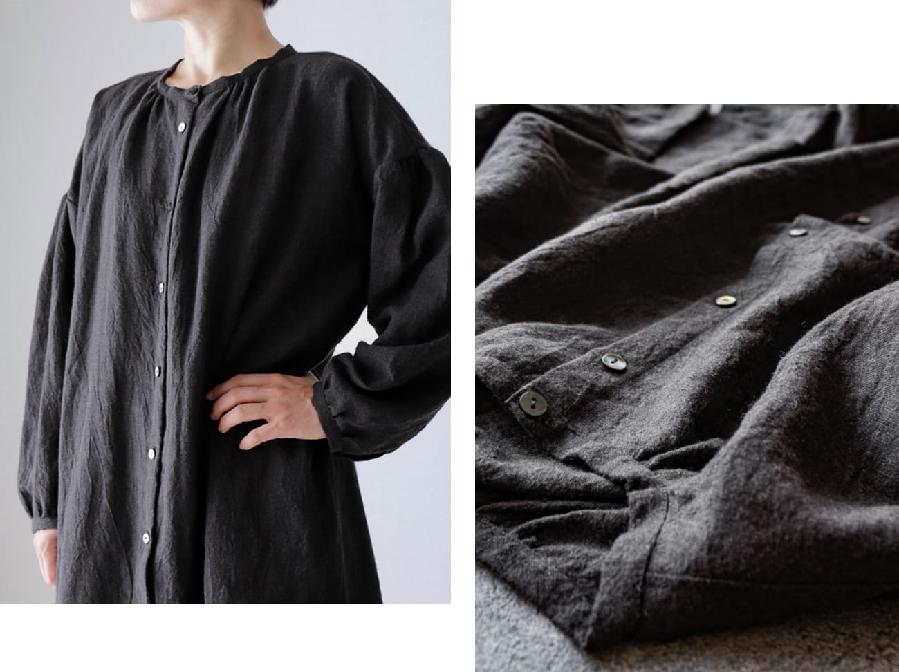 生地の森 平織りベルギーリネンウール60番手