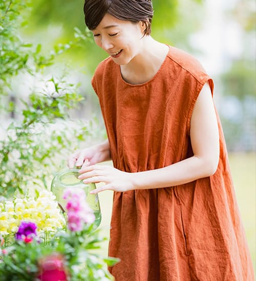 ワンピースを作りたいなら生地の森の洗いこまれたベルギーリネン40番手
