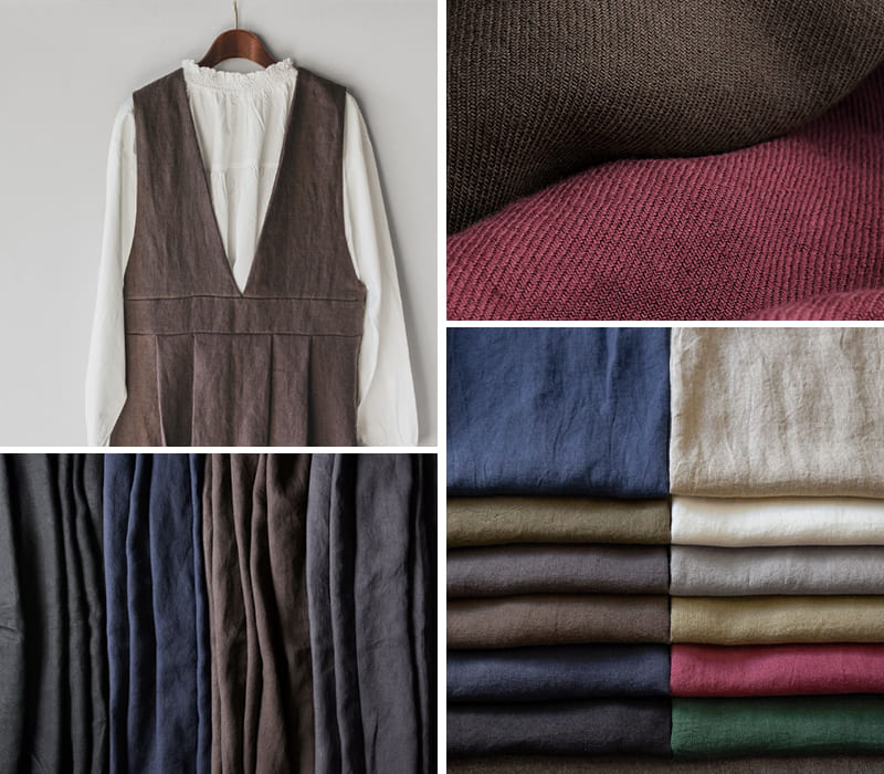 生地の森 スペシャルバリューセール商品 洗いこまれた綾織りベルギーリネン25番手