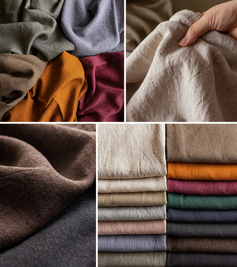 生地の森 秋仕度フェア 特別企画 48時間限定 サプライズタイムセール 平織りベルギーリネンウール60番手