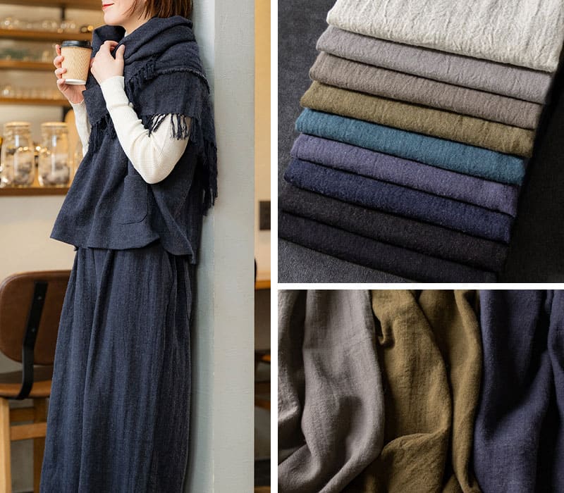 生地の森 スペシャルバリューセール商品 ラミーリネンウールヘリンボン25番手