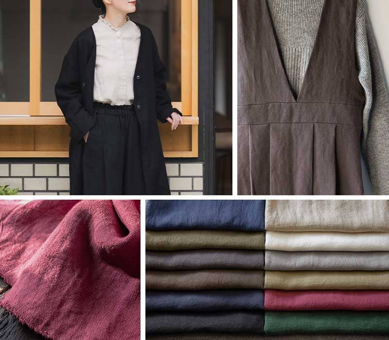 生地の森 スペシャルバリューセール商品 洗いこまれた綾織りベルギーリネン25番手