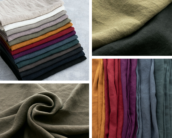 シャツ ブラウス作り おすすめ リネン 生地 洗いこまれた綾織りベルギーリネン40番手