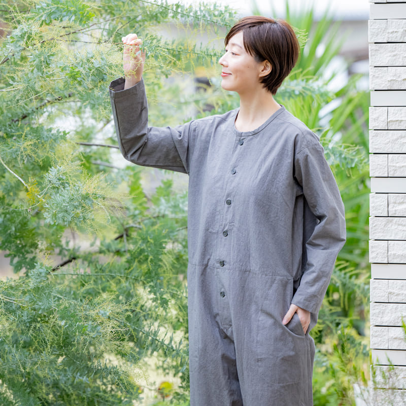 生地の森の春におすすめのコットンリネン生地 綿麻ウェザークロス ダメージダイド