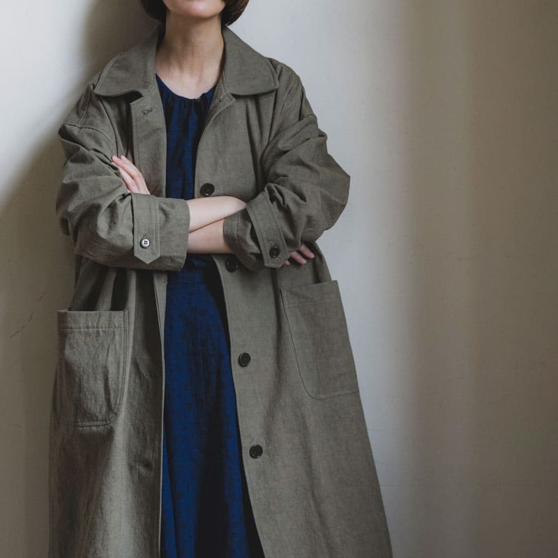 生地の森の春におすすめのコットンリネン生地 綿麻キャンバス ダメージダイド