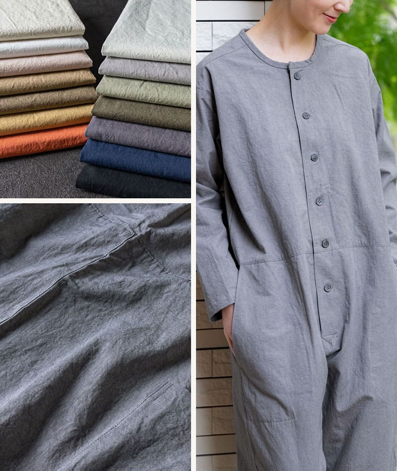 生地の森 春におすすめの生地 綿麻ウェザークロスダメージダイド