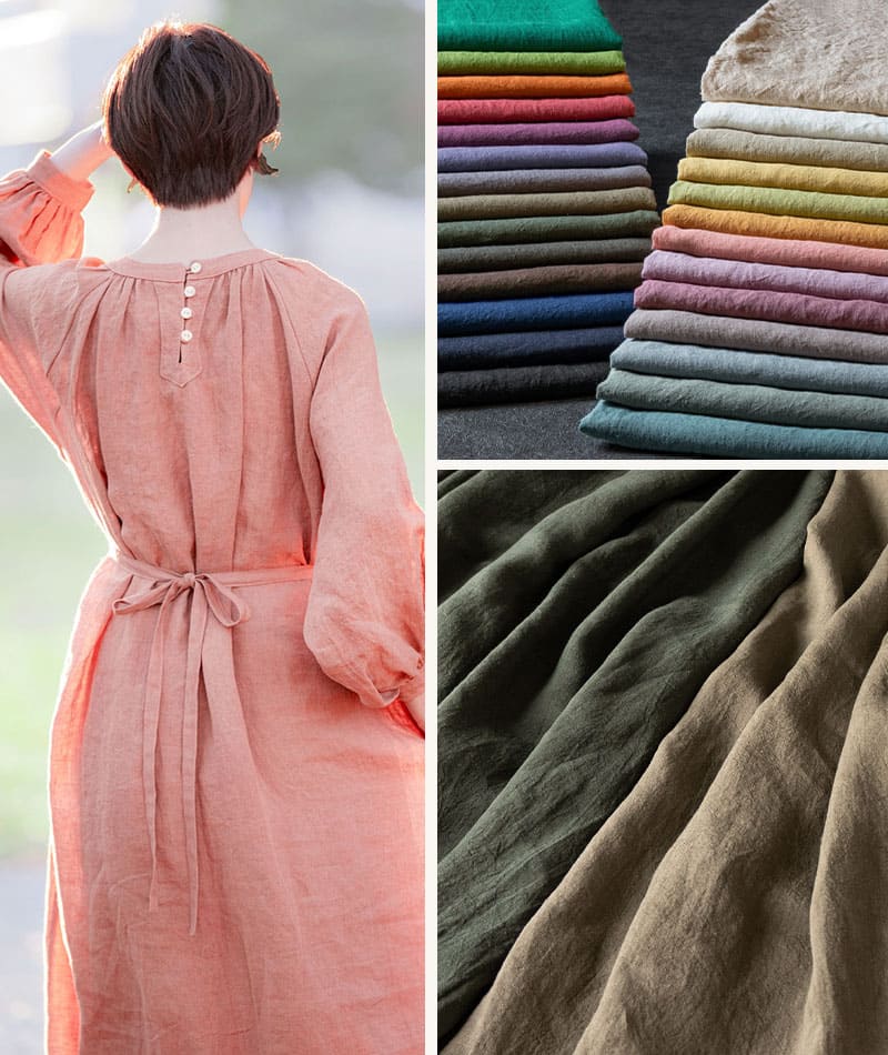 生地の森 春におすすめの生地 洗いこまれたベルギーリネンローン60番手