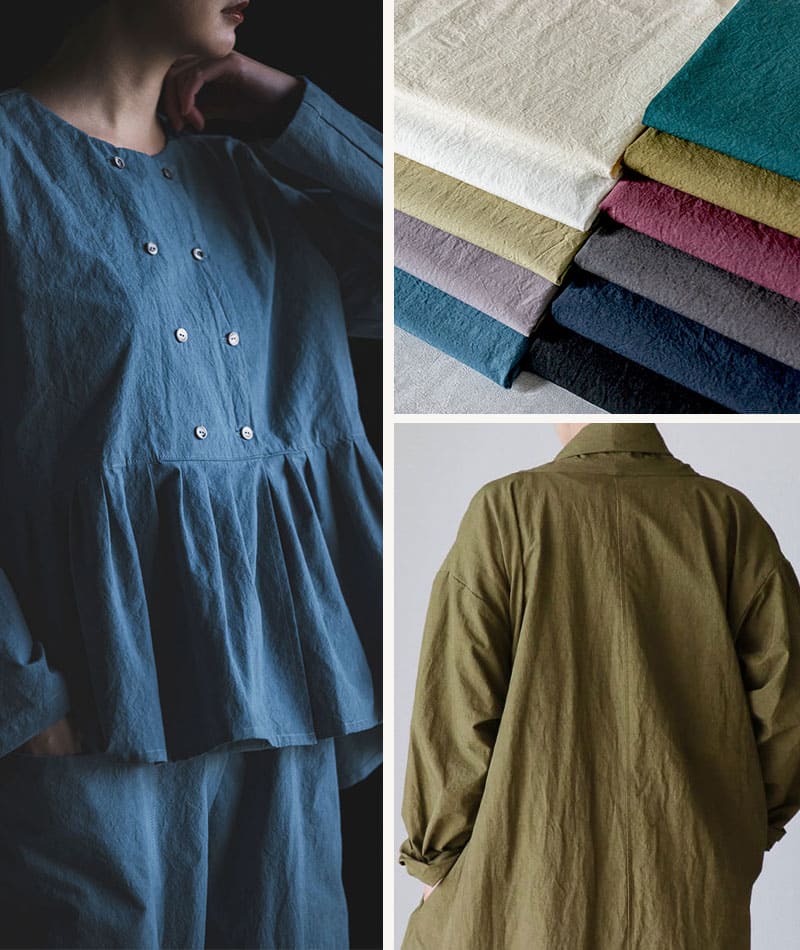 生地の森 春におすすめの生地 綿麻ダンプダメージダイド