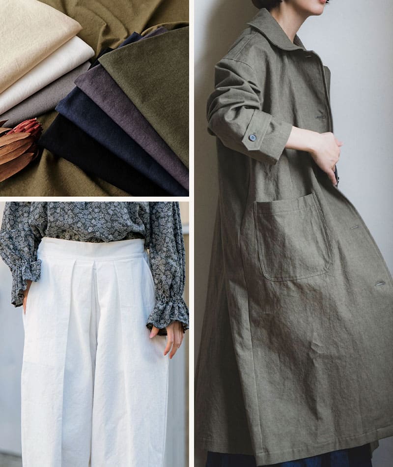 生地の森 春におすすめの生地 綿麻キャンバスダメージダイド