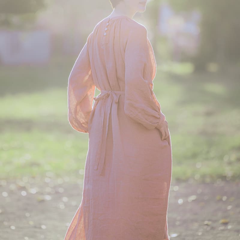 生地の森の春のおすすめリネン生地 洗いこまれたベルギーリネンローン60番手