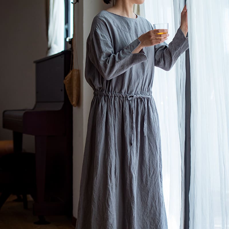 生地の森の春のおすすめリネン生地 洗いこまれたベルギーリネン40番手