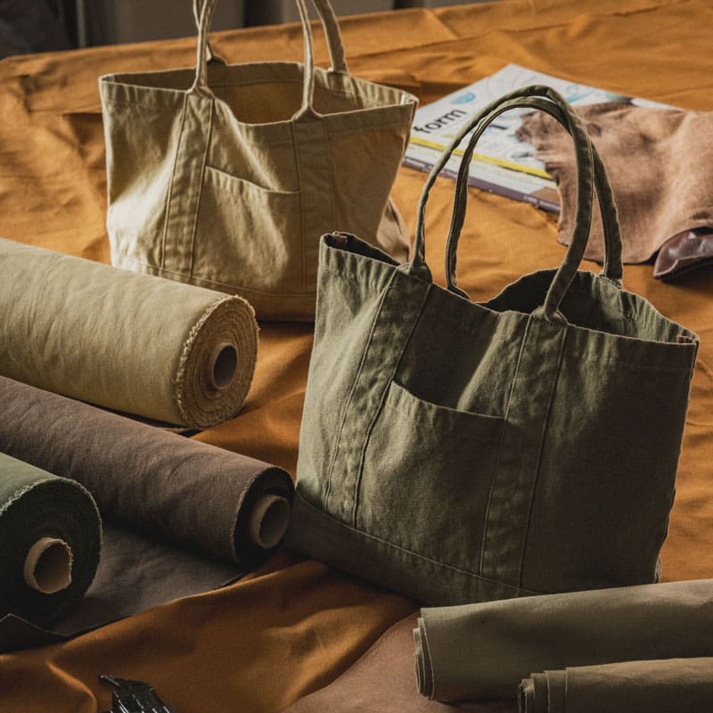 生地の森の夏におすすめのコットン 11号帆布ヴィンテージ