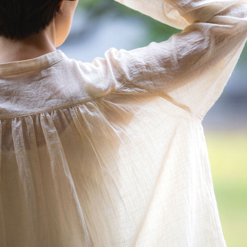 生地の森の夏におすすめのコットンリネン生地 綿麻ダンプダメージダイド