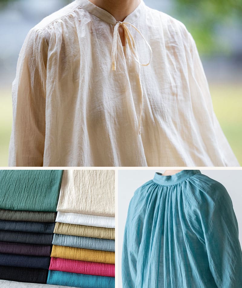 生地の森 夏におすすめの生地 コットンリネンスラブローン