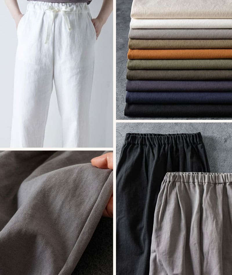 生地の森 夏におすすめの生地 綿麻ツイルリュードバックハーフ