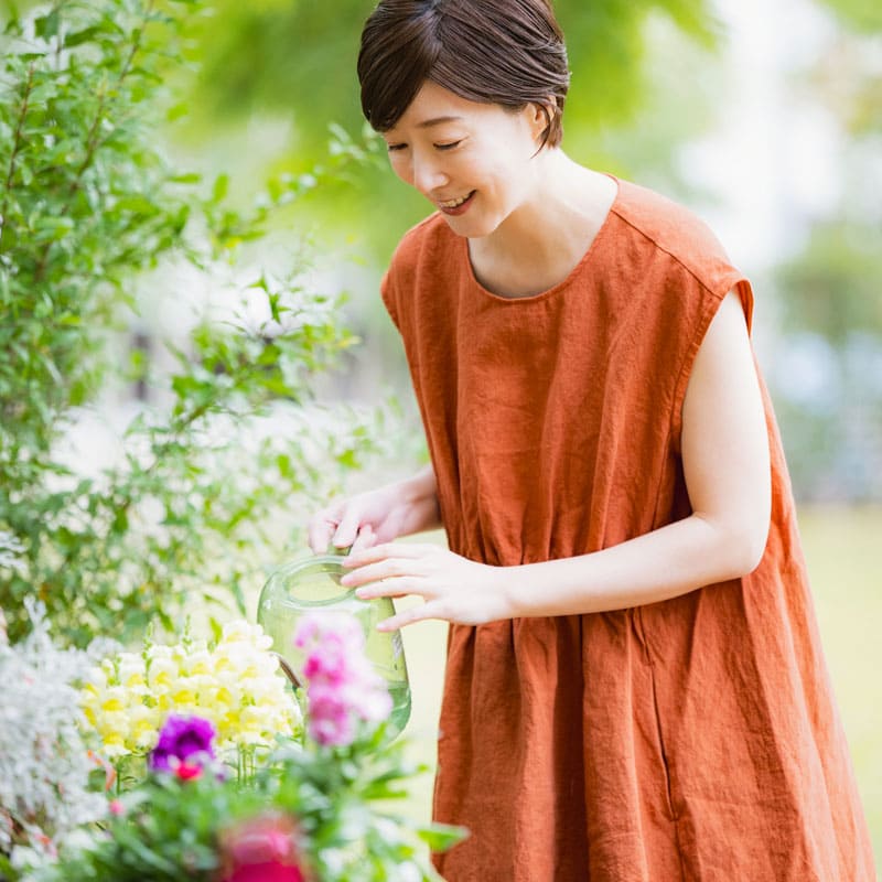 生地の森の夏のおすすめリネン生地 洗いこまれたベルギーリネン40番手