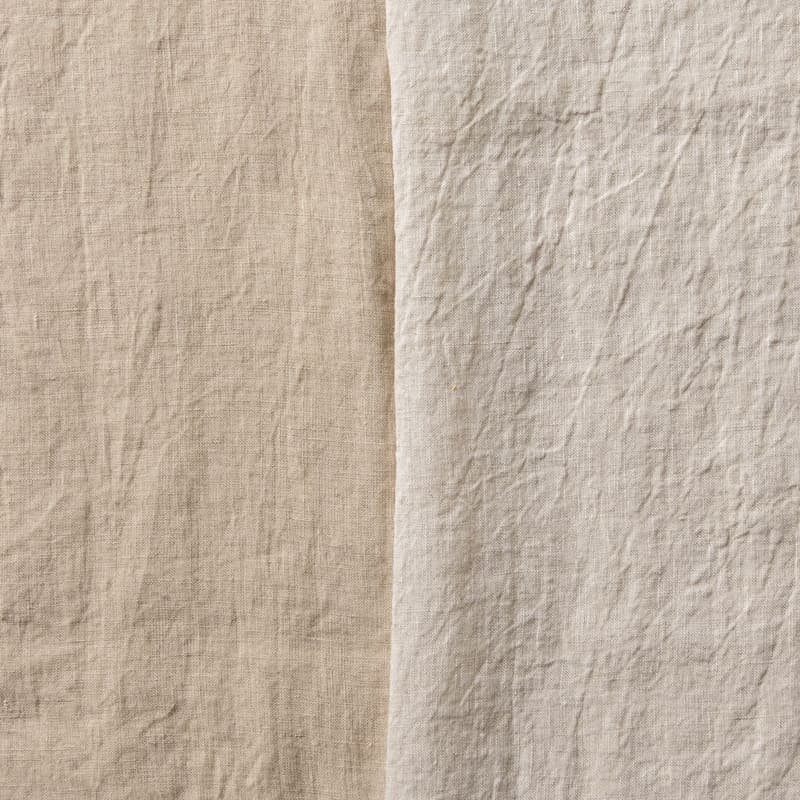 洗いこまれたベルギーリネン異番手ローン