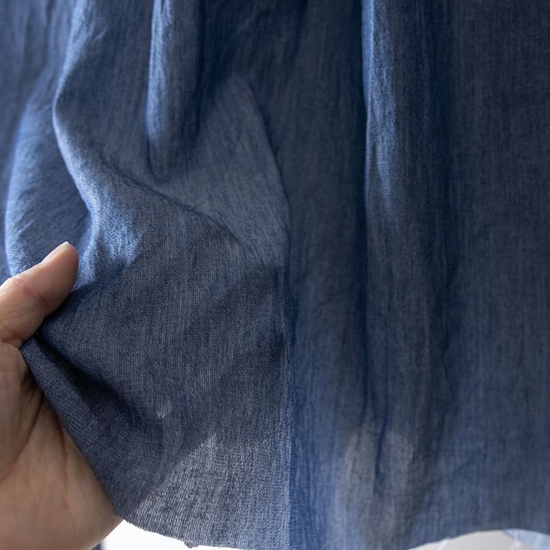 インディゴ シアー デニム 2.4oz 生地の森