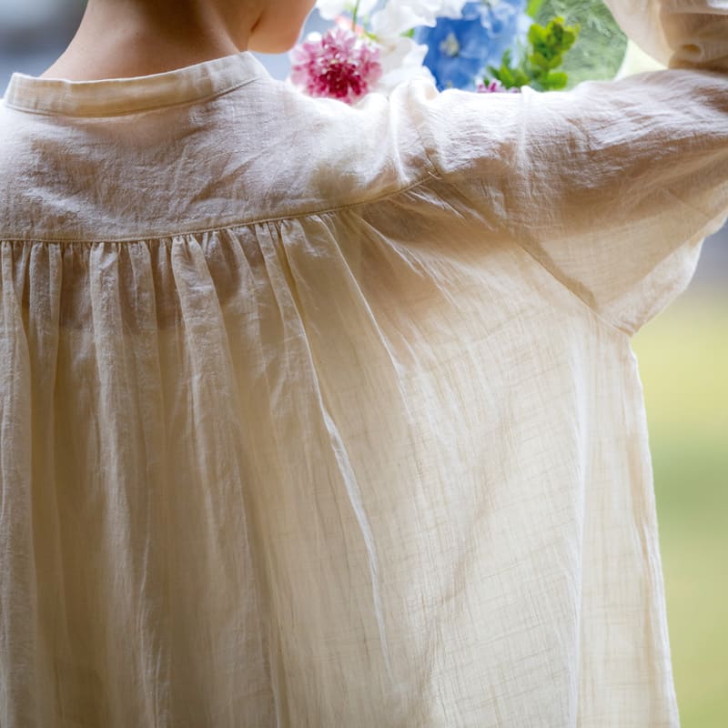 コットンリネンスラブローン