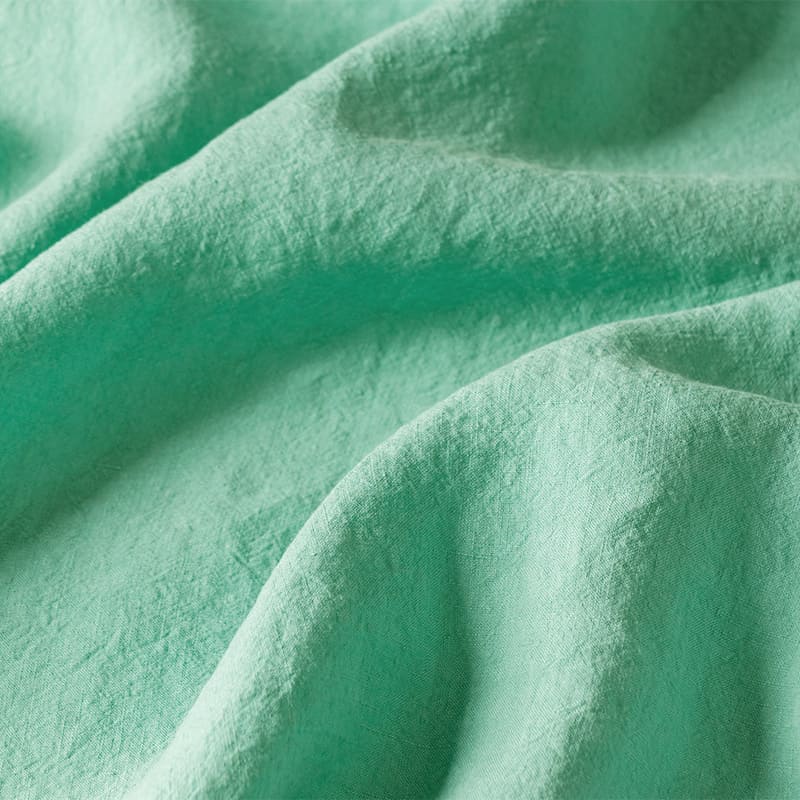 【20周年限定モデル】無地染めフレンチリネン「リノクルール(Lino Couleur)」アップルグリーン リネン生地 生地の森