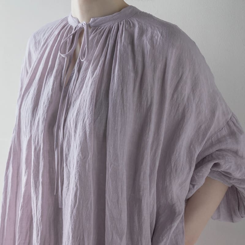 20周年限定モデル 無地染めフレンチリネン リノクルール・ソワ(Lino Couleur・Soie)プラージュ