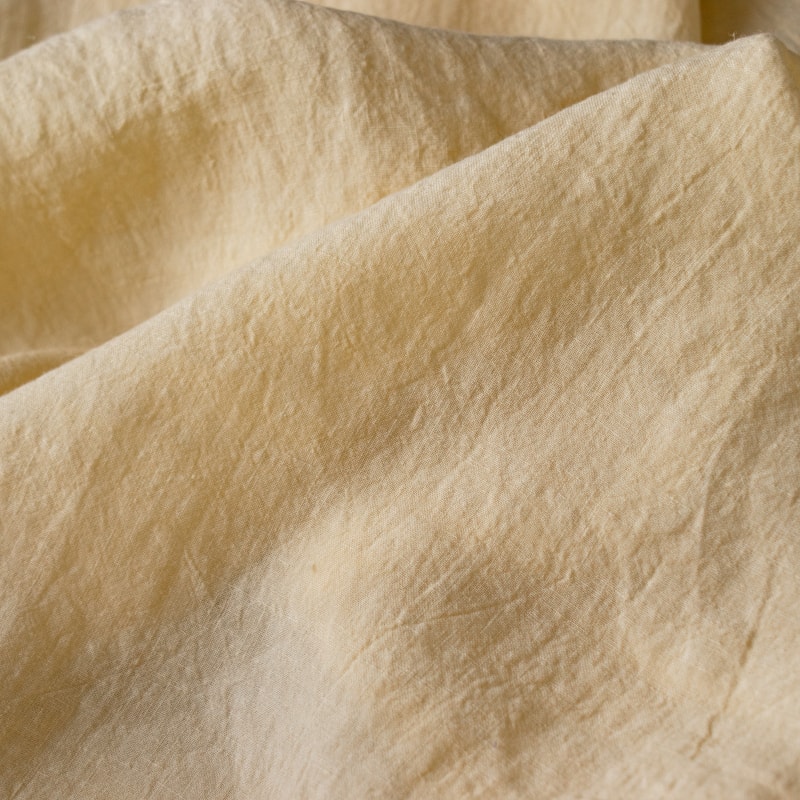 20周年限定モデル 無地染めフレンチリネン リノクルール・ソワ(Lino Couleur・Soie)ヴァニーユ