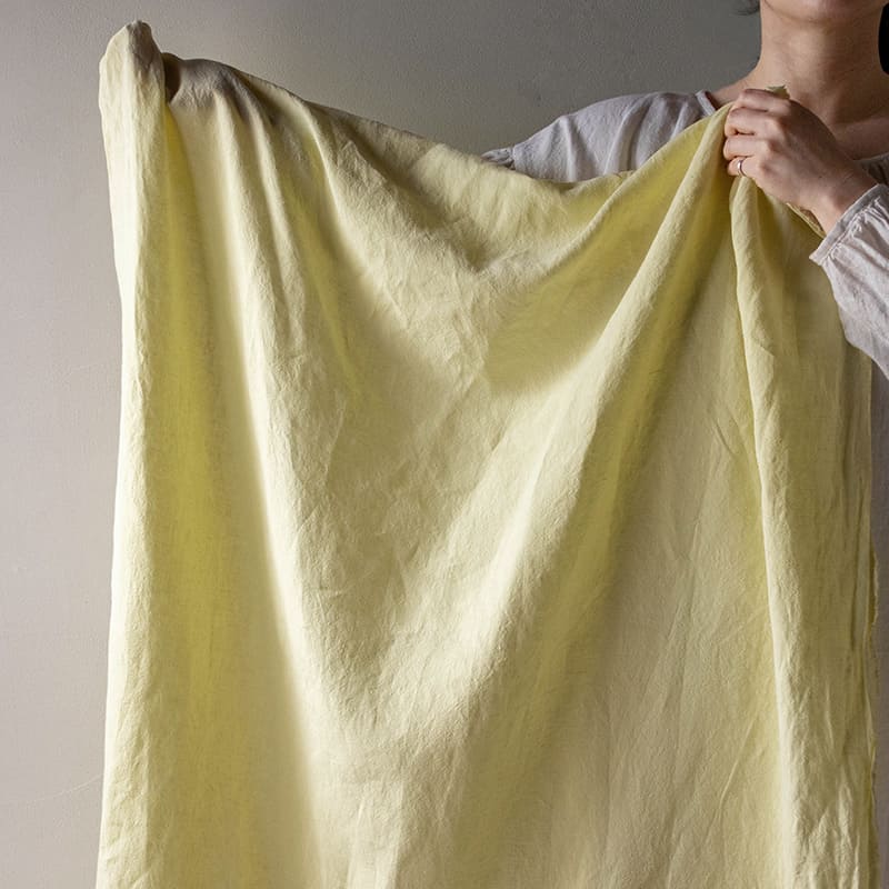 リノクルール ミモザ リネン生地 生地の森