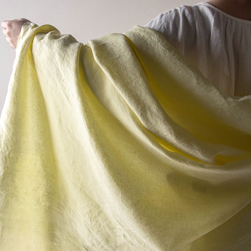 リノクルール ミモザ リネン生地 生地の森