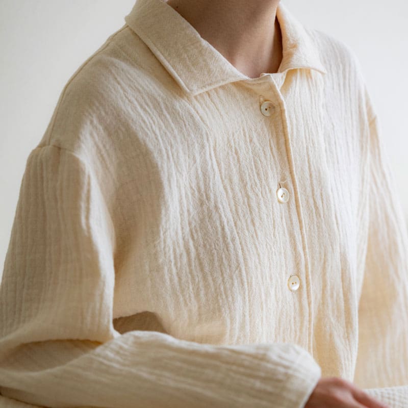 コットン ダブルのパジャマ  ガーゼ 綿 生地 日本製  生地の森