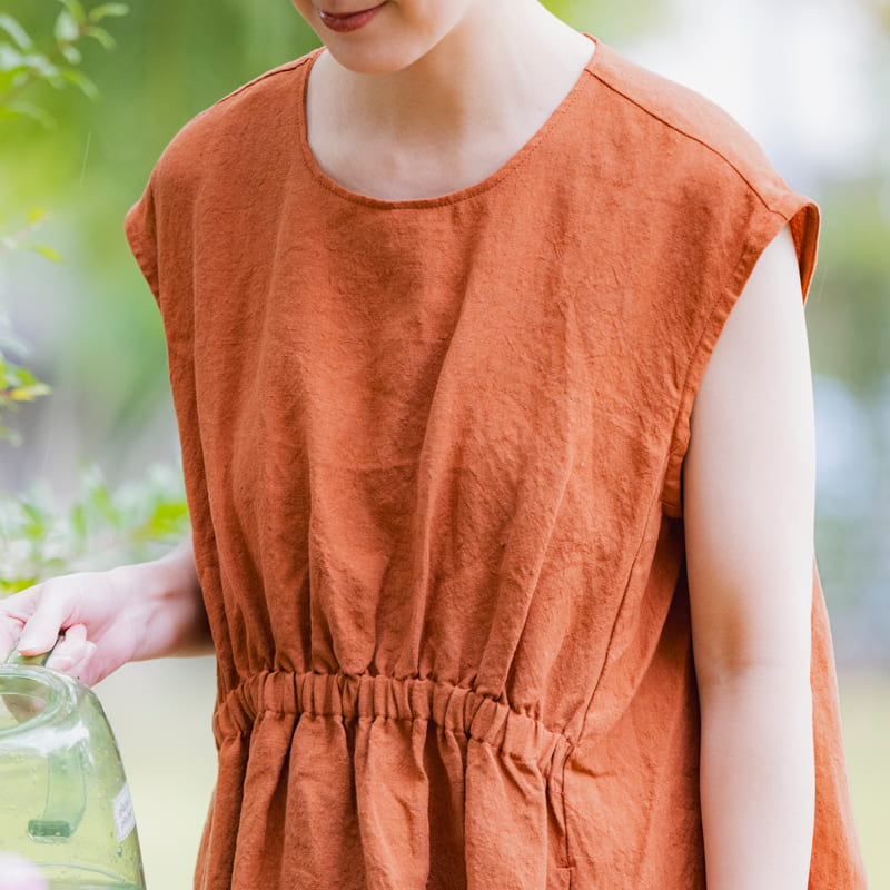 洗いこまれたベルギーリネン40番手