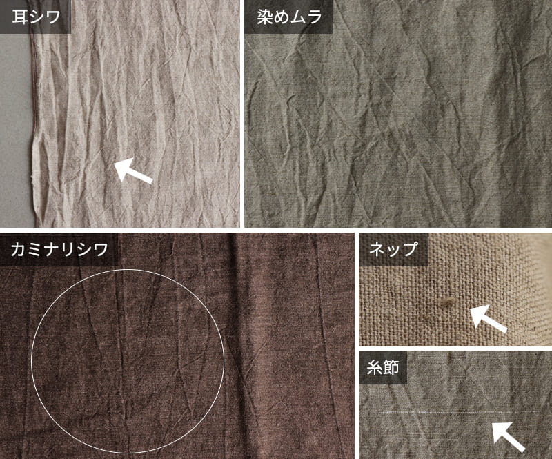平織りベルギーリネンウール60番手の加工上の特性