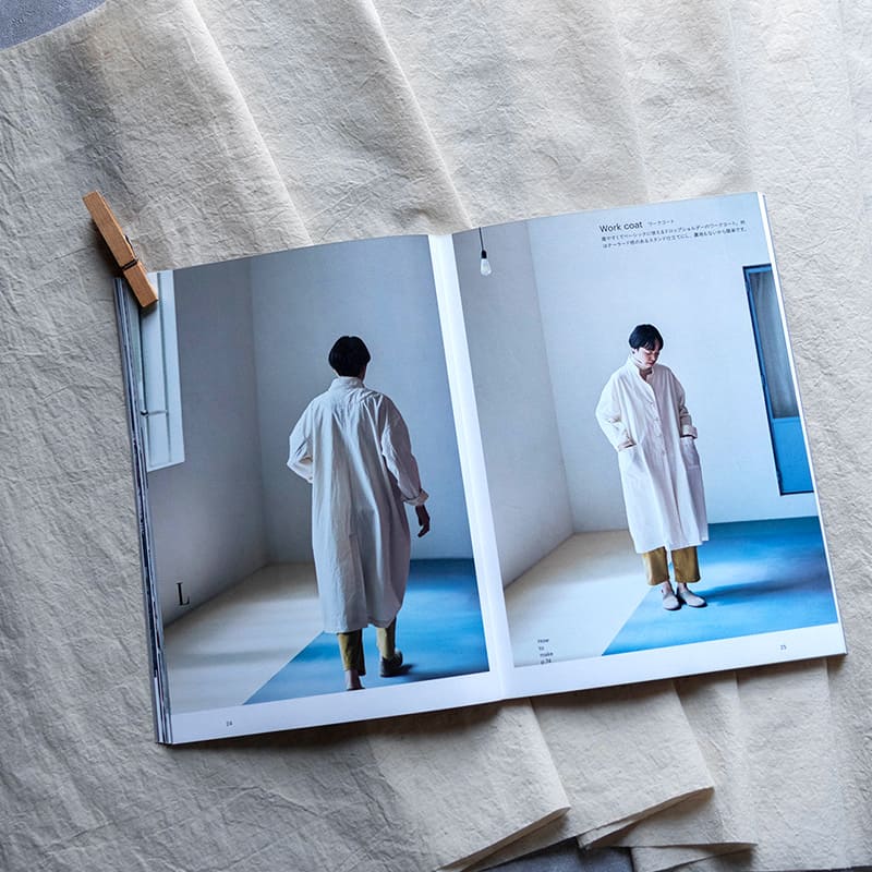  ニュアンスのある大人服に、綿麻ダンプダメージダイド使用した作品が掲載されました