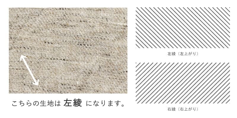 綾織りラミーリネントップビエラの注意画像