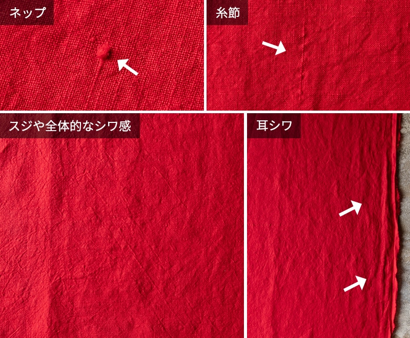 【20周年限定モデル】無地染めフレンチリネン「リノクルール(Lino Couleur)」ルジュレの加工特性