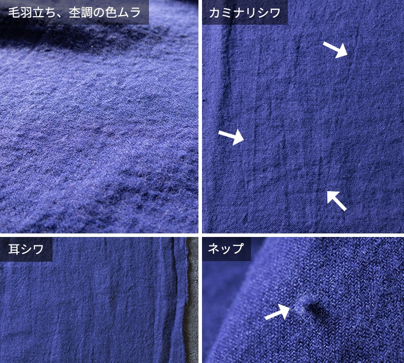 綾織りラミー リネンウール 25番手の加工上の特性