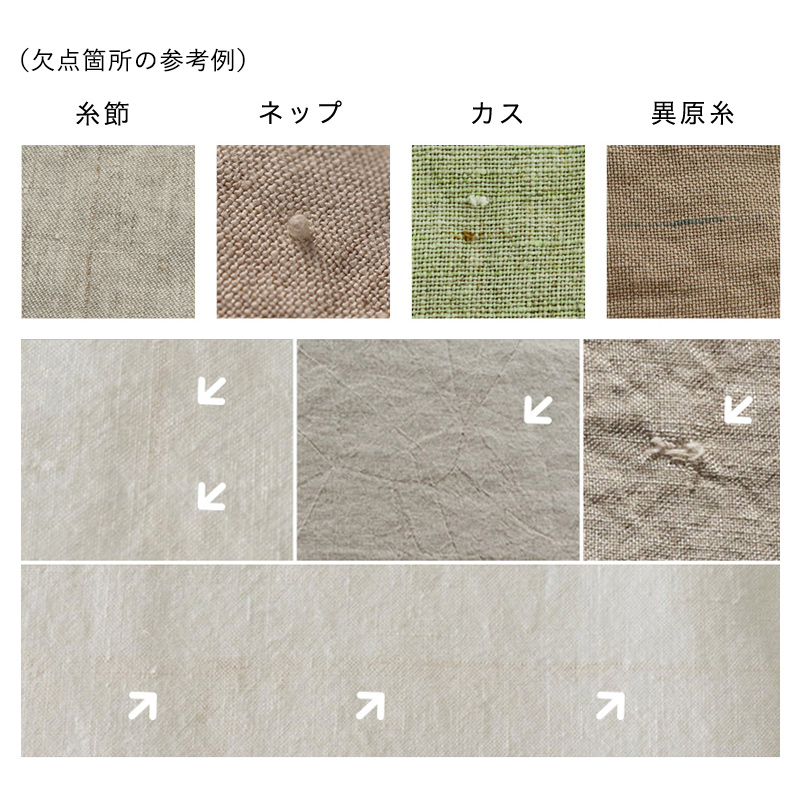 先染めコットンマドラスチェックの注意画像