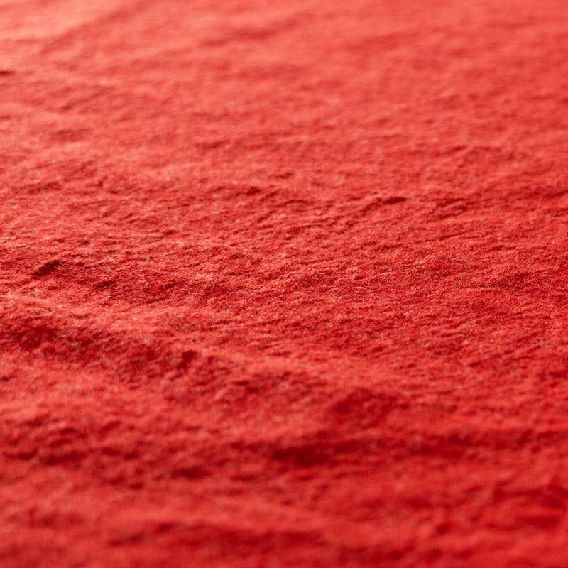 【限定版】平織りラミーリネンウールキャンバス25番手　特別色 ガーネットレッド 秋冬