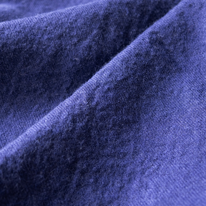 【限定版】綾織りラミー リネンウール 25番手　特別色 ロイヤルブルー 秋冬