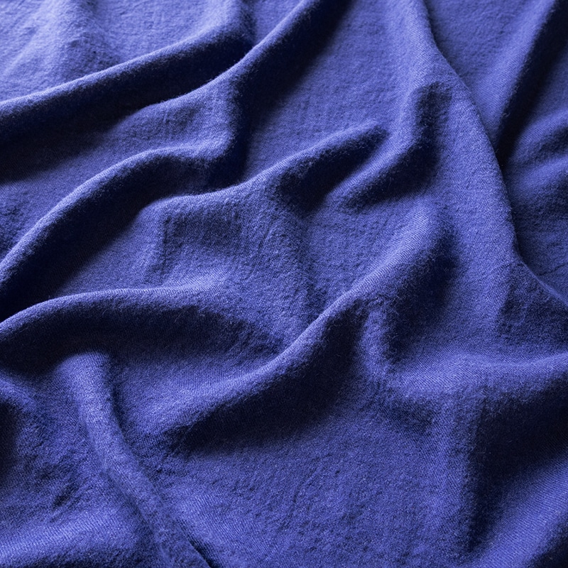 【限定版】綾織りラミー リネンウール 25番手　特別色 ロイヤルブルー 秋冬