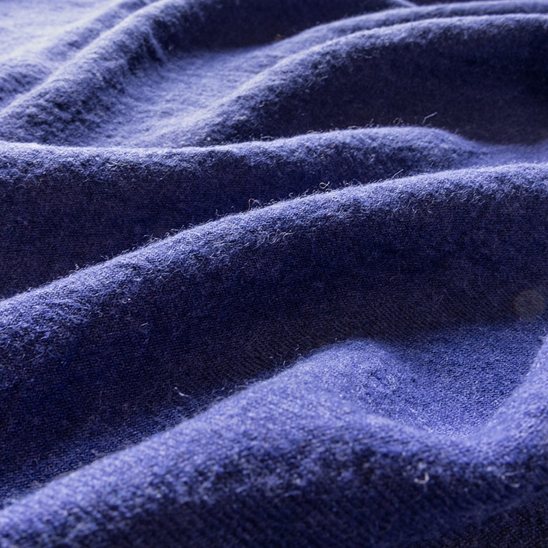 【限定版】綾織りラミー リネンウール 25番手　特別色 ロイヤルブルー 秋冬