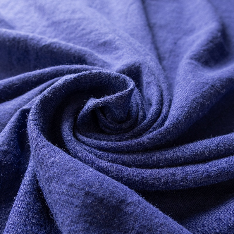 【限定版】綾織りラミー リネンウール 25番手　特別色 ロイヤルブルー 秋冬