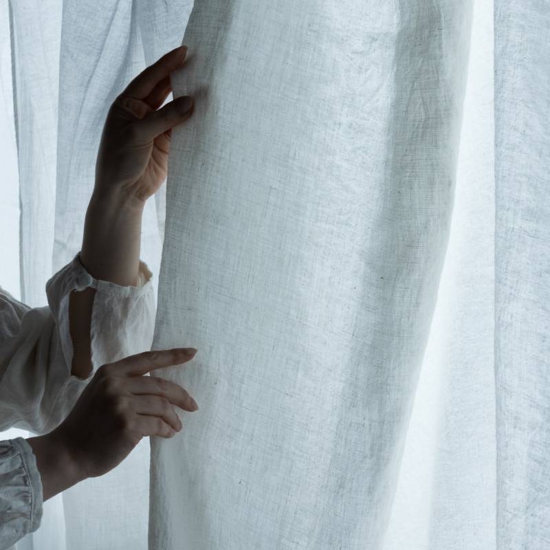 リノプルミエ 80番手 広幅 リネン 生地